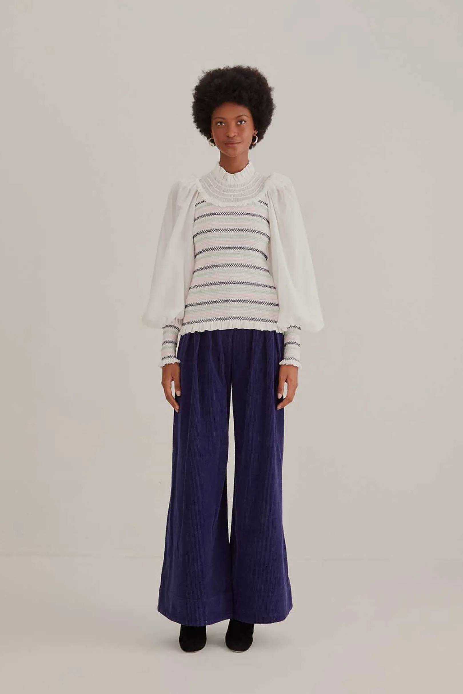 FARM Rio NAVY BLUE LOW WAISTED TAILORED PANTS Fashion