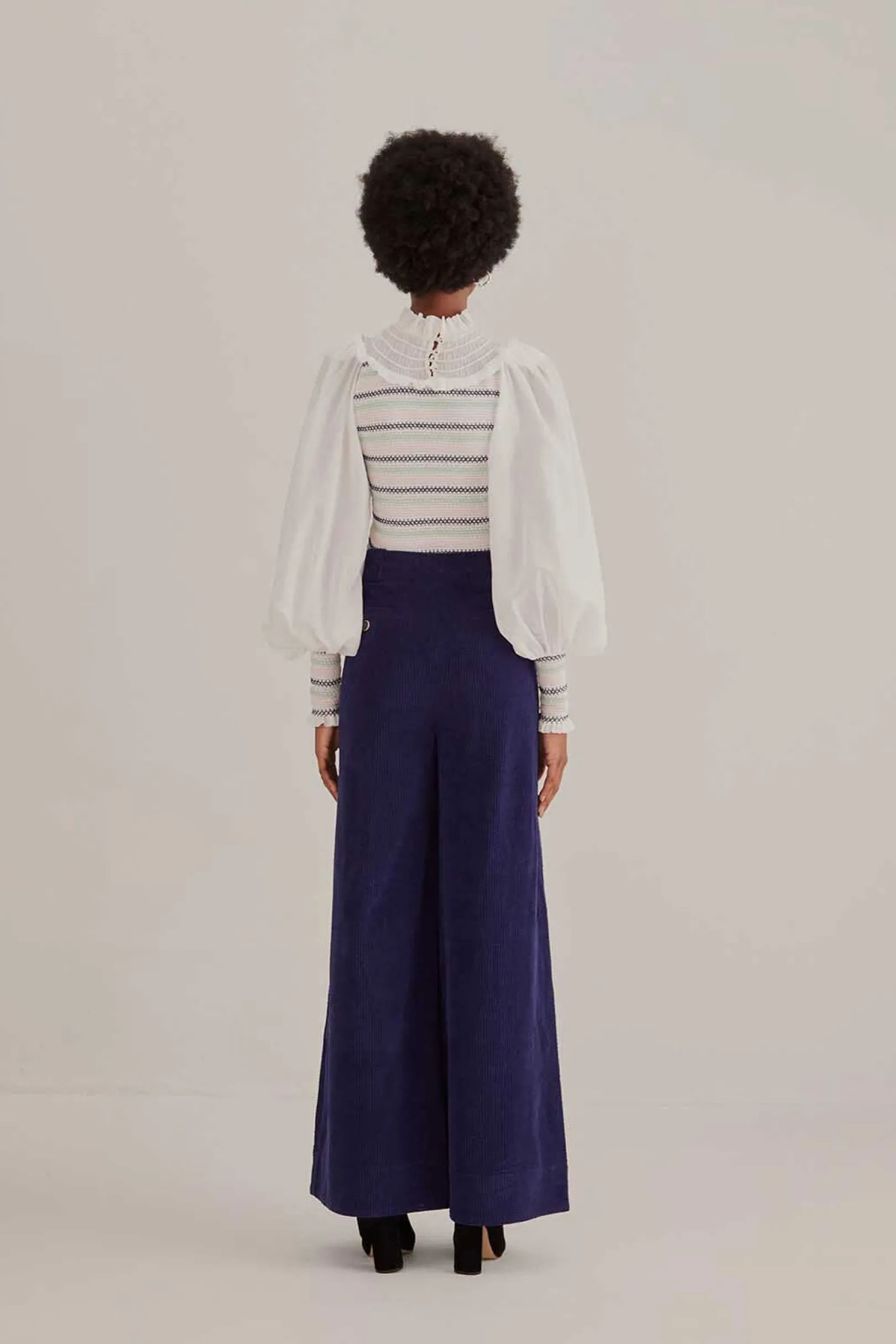 FARM Rio NAVY BLUE LOW WAISTED TAILORED PANTS Fashion
