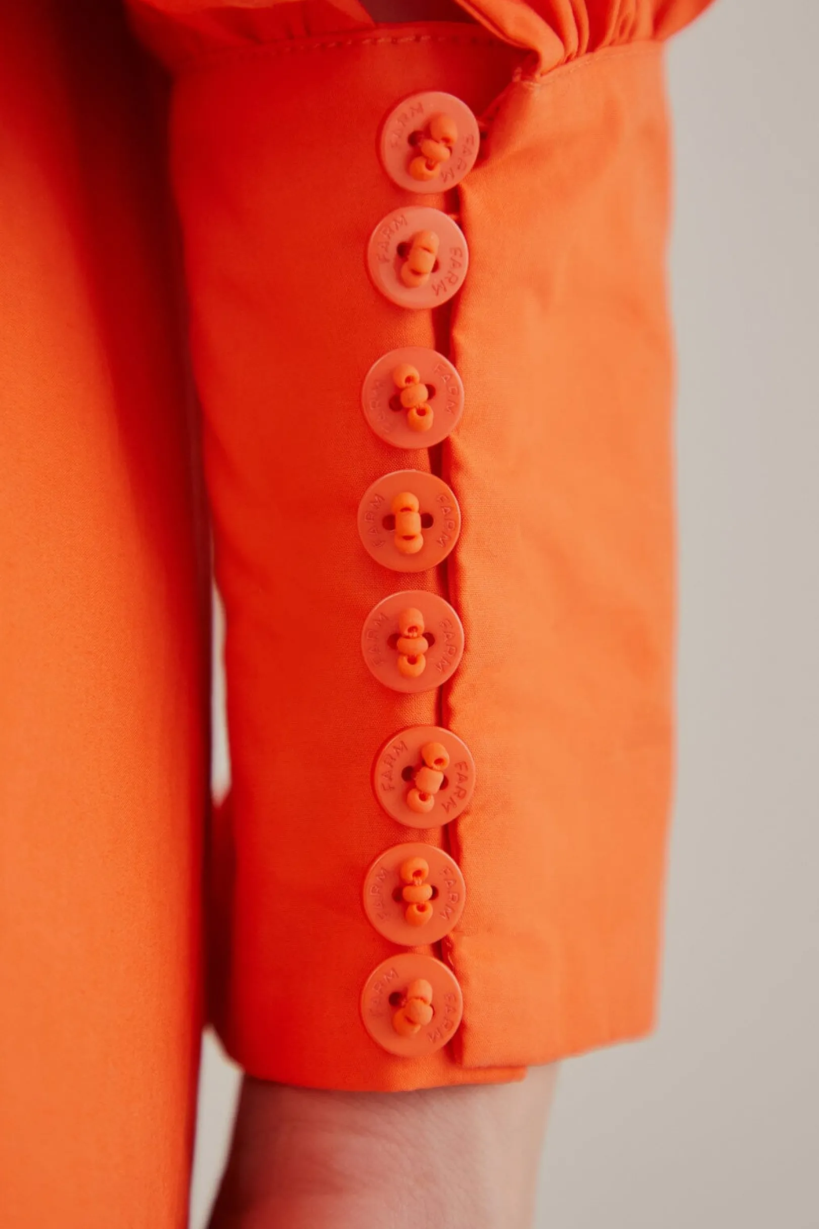FARM Rio ORANGE OPEN BACK MINI DRESS Store