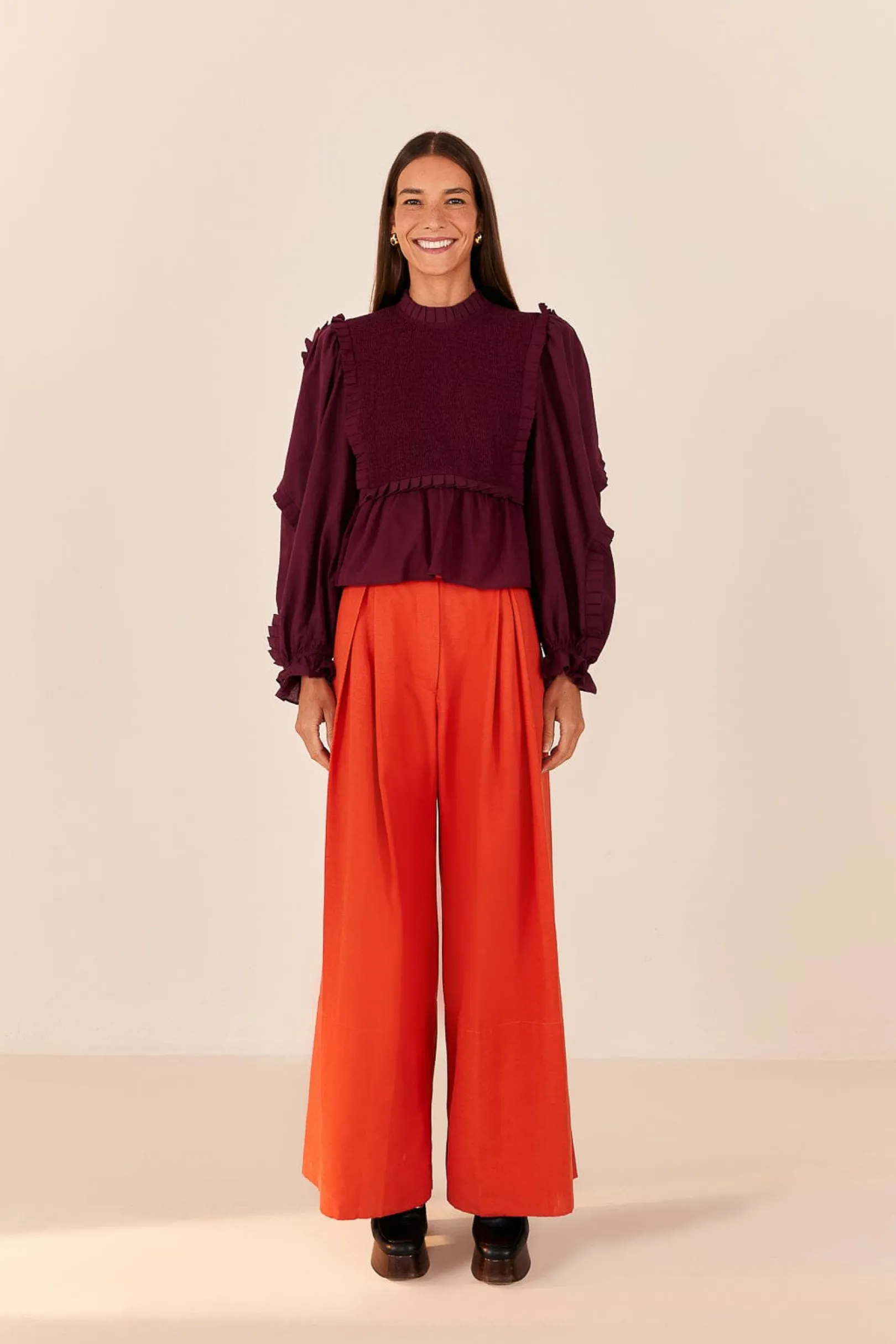 FARM Rio ORANGE TAILORED PANTS Outlet