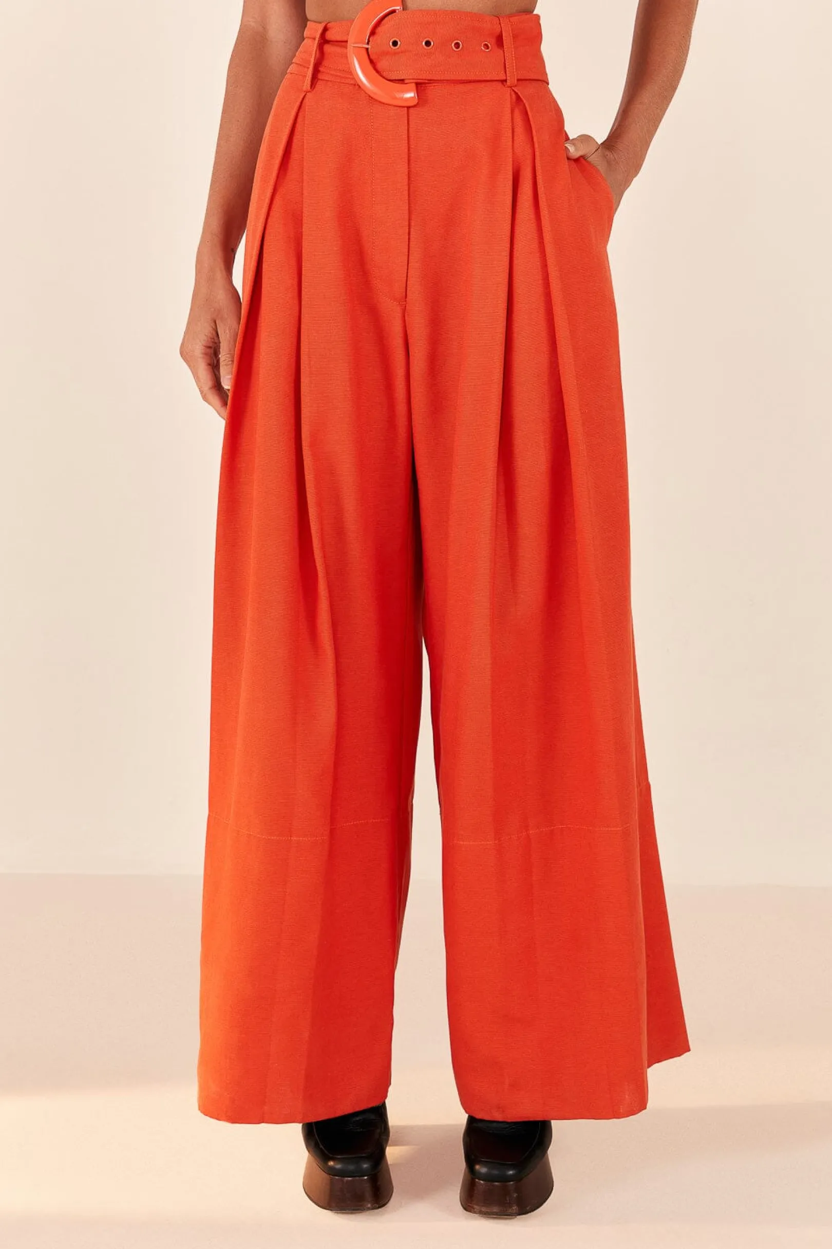 FARM Rio ORANGE TAILORED PANTS Outlet