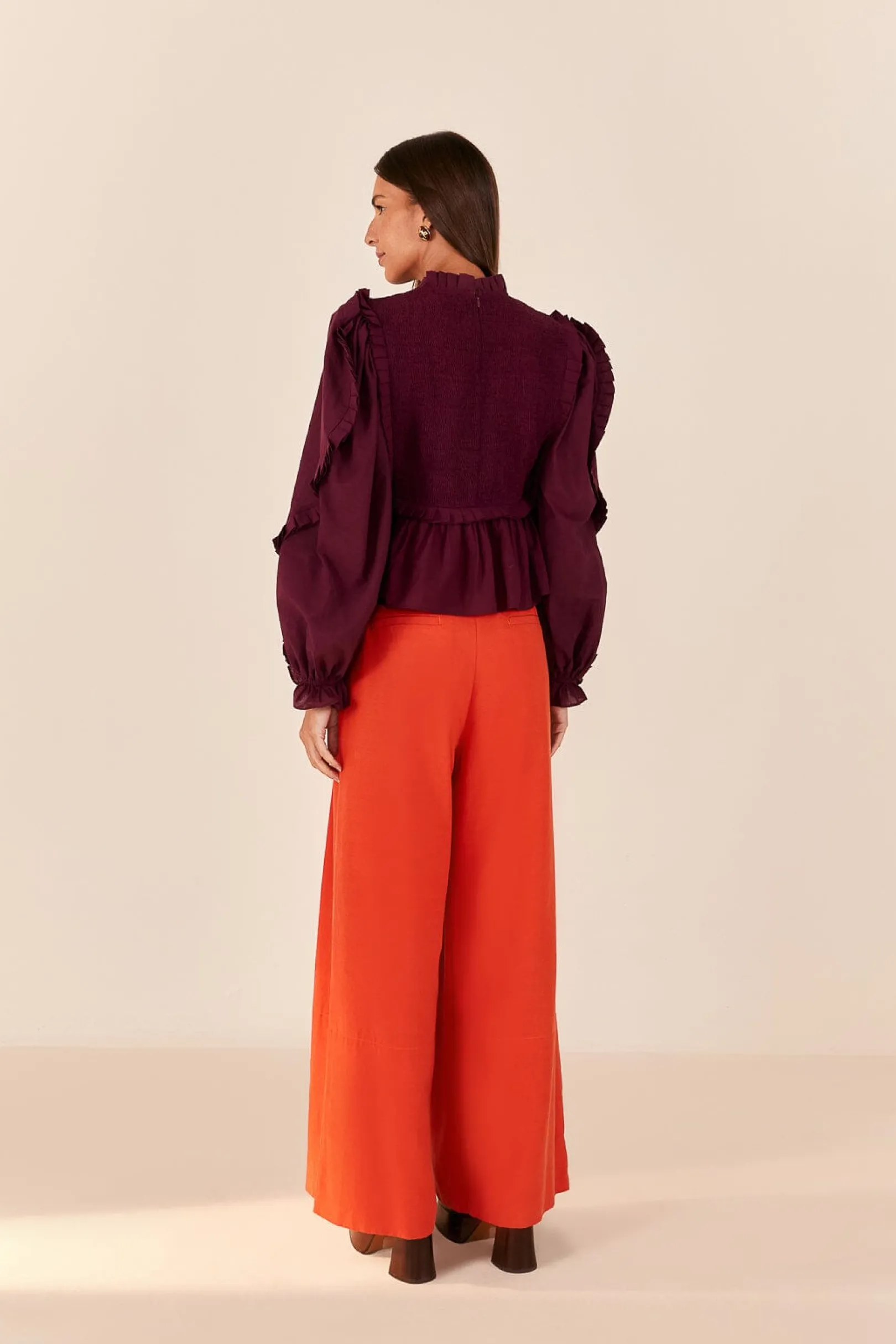 FARM Rio ORANGE TAILORED PANTS Outlet