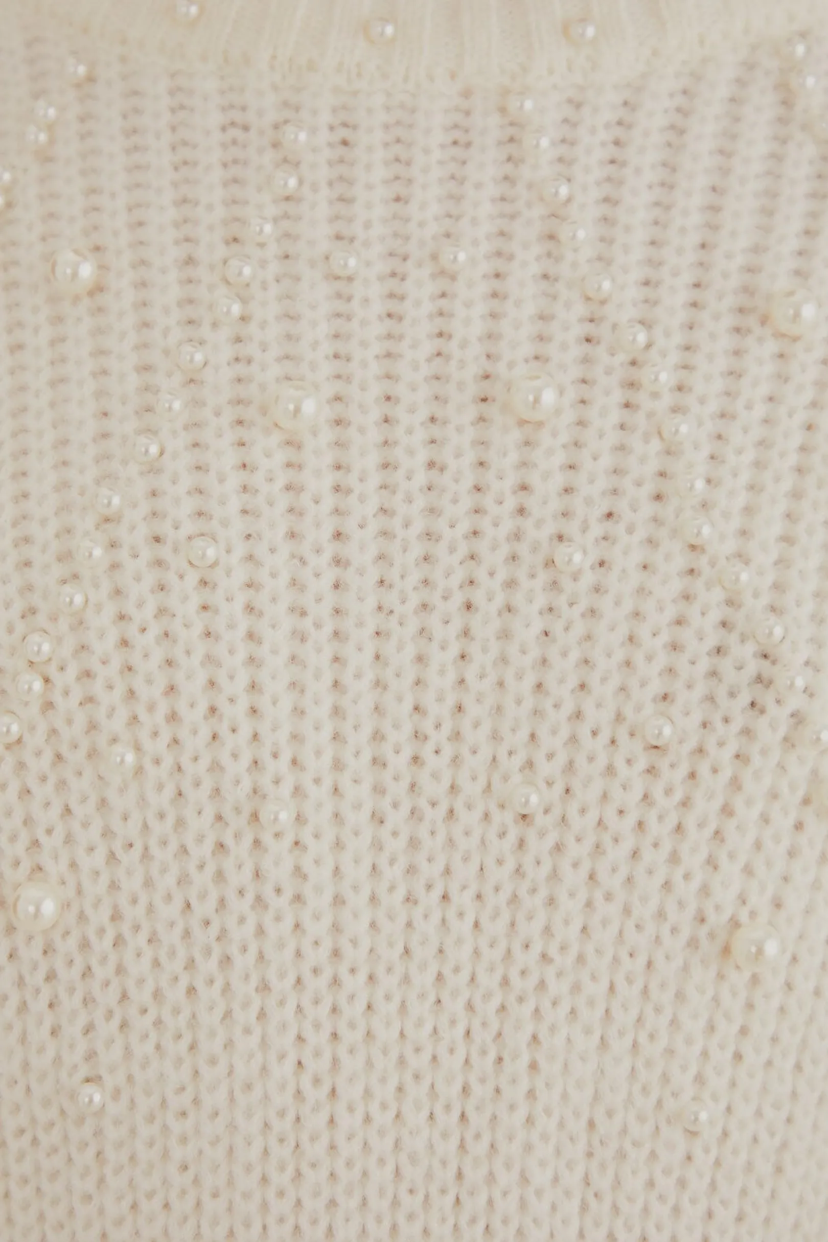 FARM Rio PEARL EMBROIDERED BUBBLE SWEATER Clearance