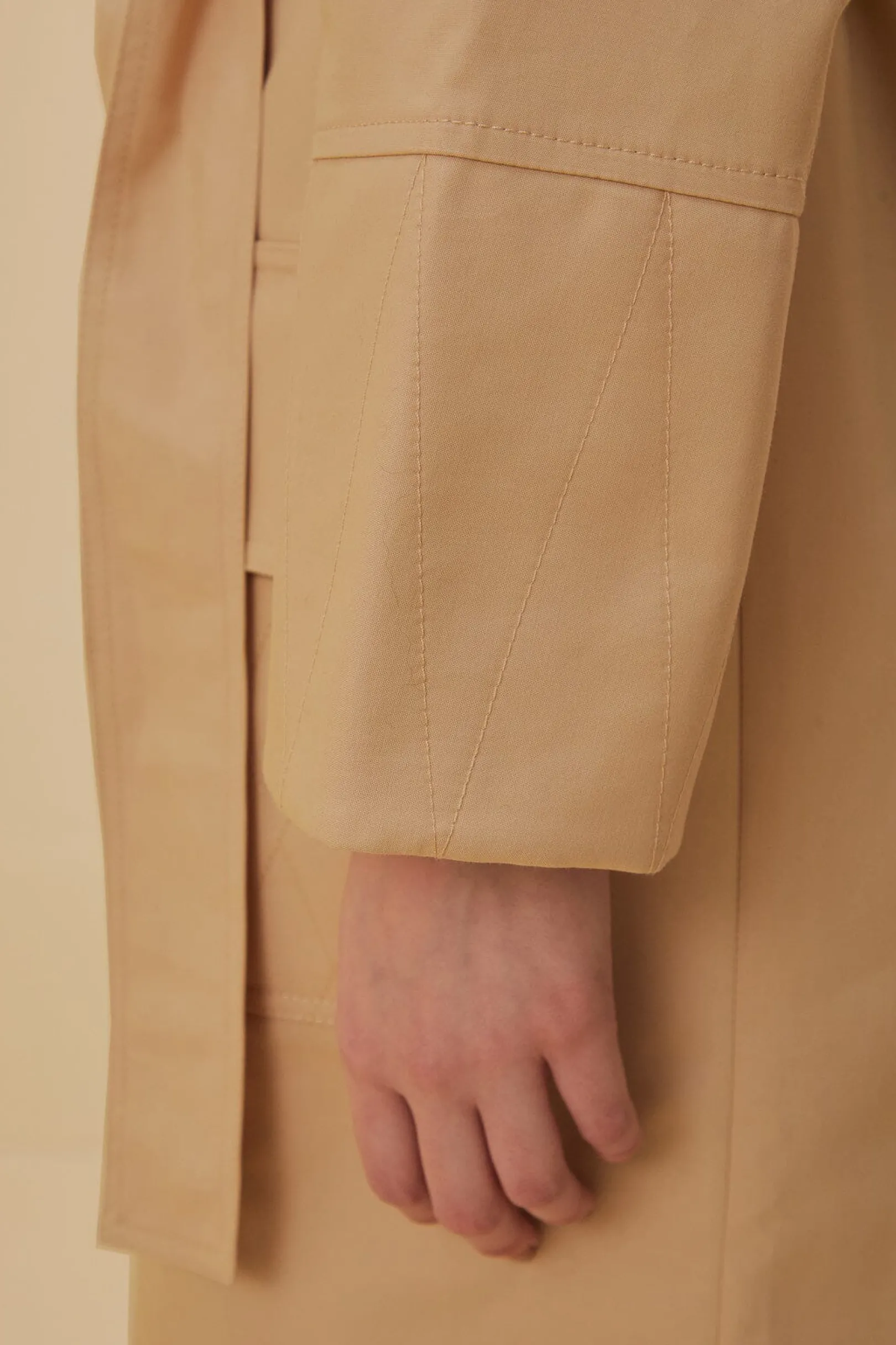 FARM Rio POCKETS OVER NUDE TRENCH COAT New