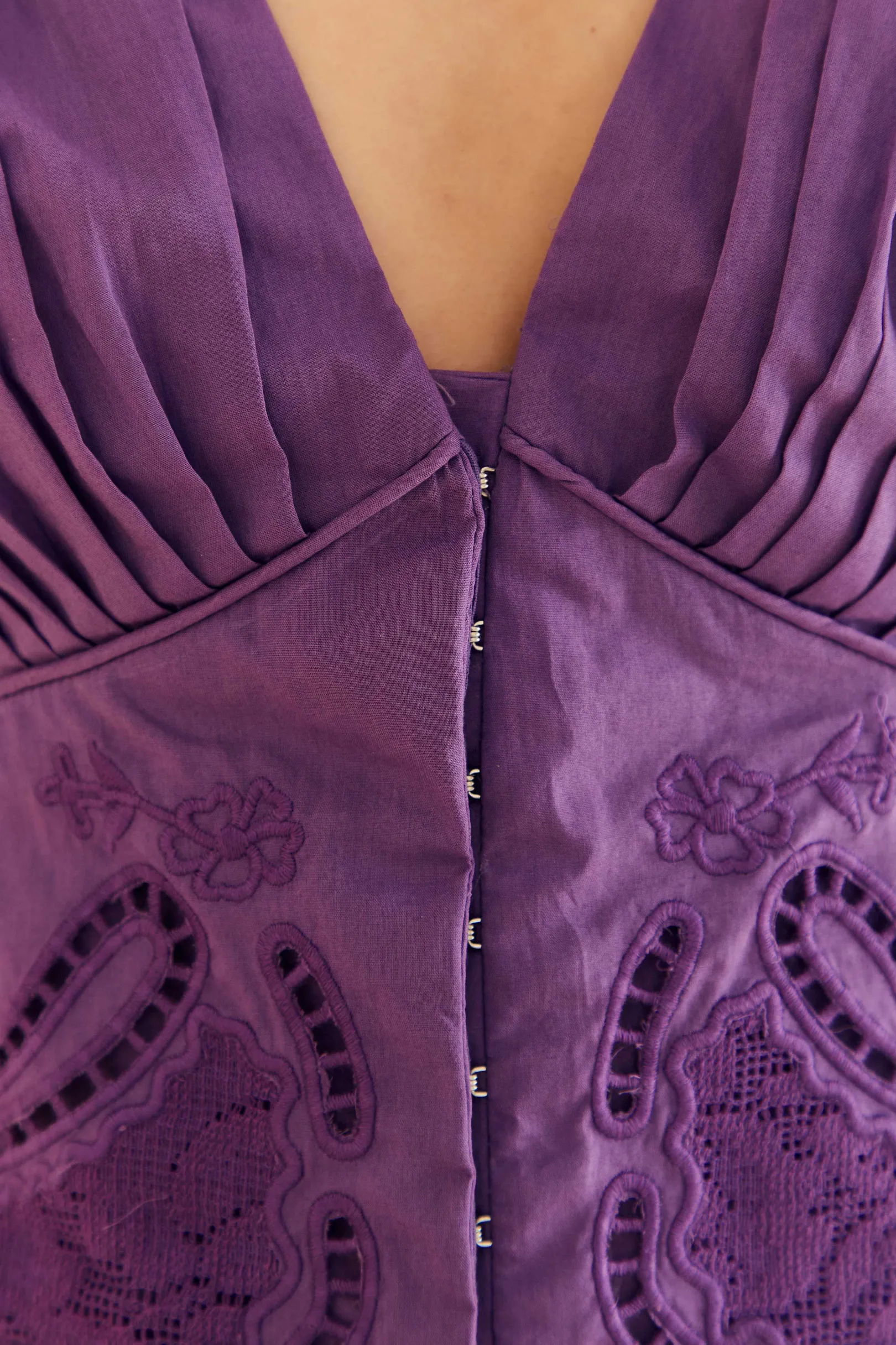 FARM Rio PURPLE CROPPED BLOUSE Fashion