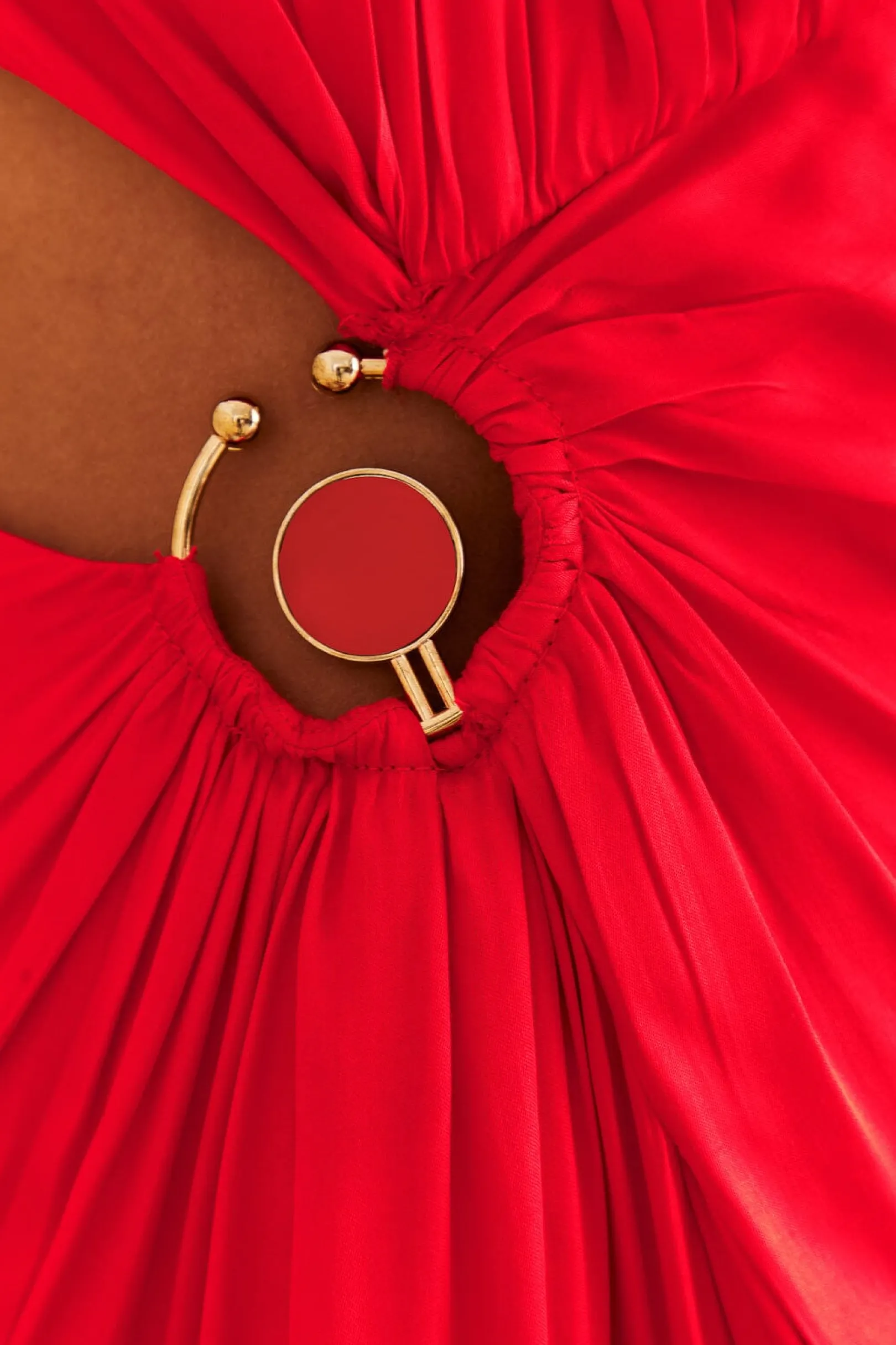 FARM Rio RED ONE SHOULDER MAXI DRESS Cheap