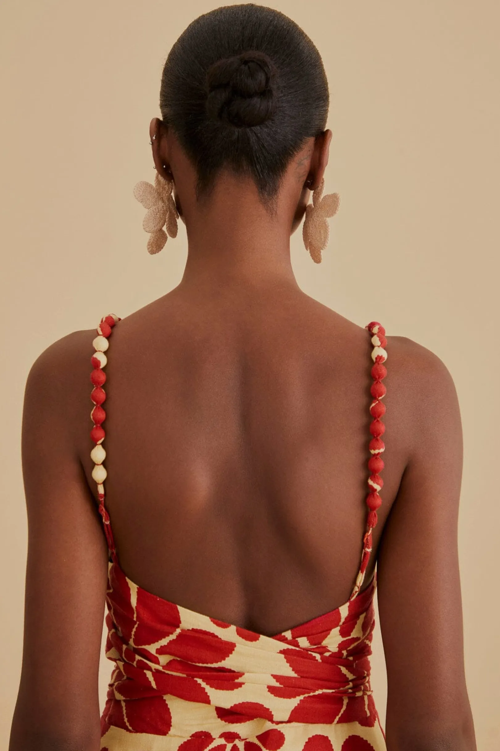 FARM Rio RED PALERMO SLEEVELESS MIDI DRESS Hot