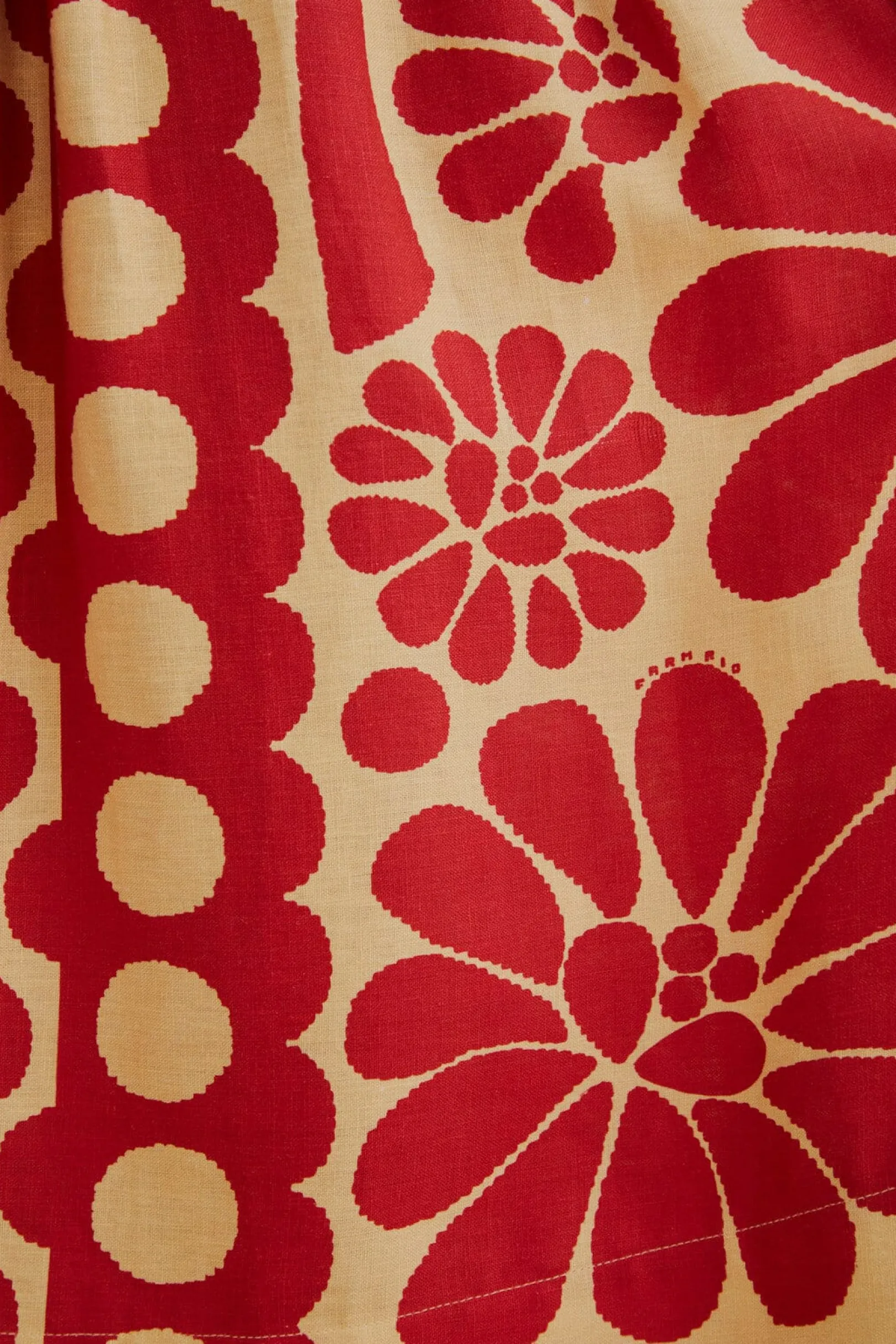 FARM Rio RED PALERMO SLEEVELESS MIDI DRESS Hot