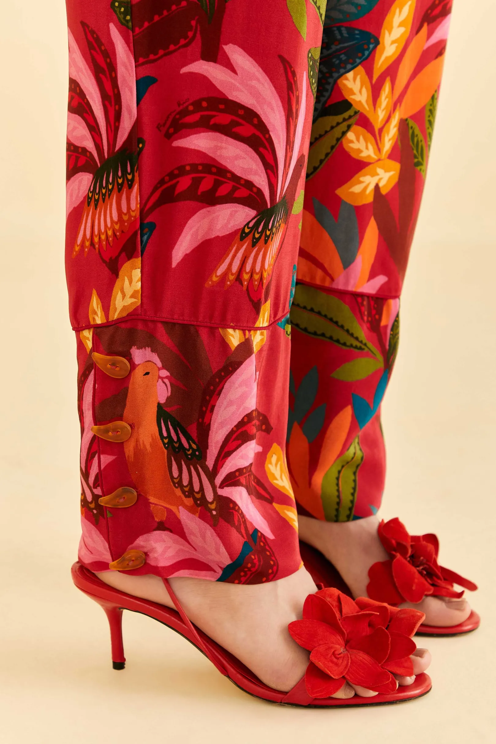FARM Rio RED ROOSTER LEAVES PANTS Store