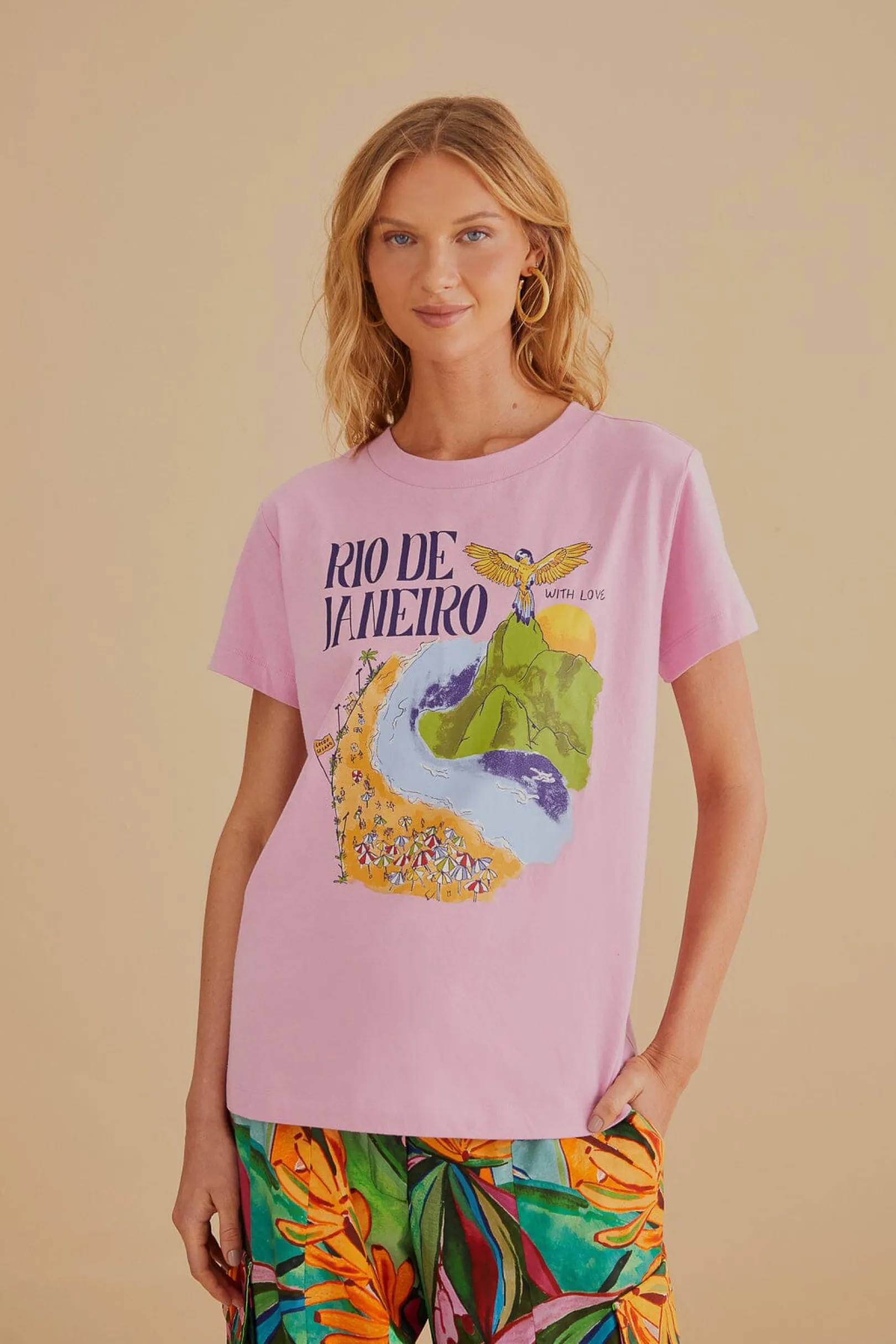 FARM Rio RIO DE JANEIRO ORGANIC COTTON FIT T-SHIRT Best Sale