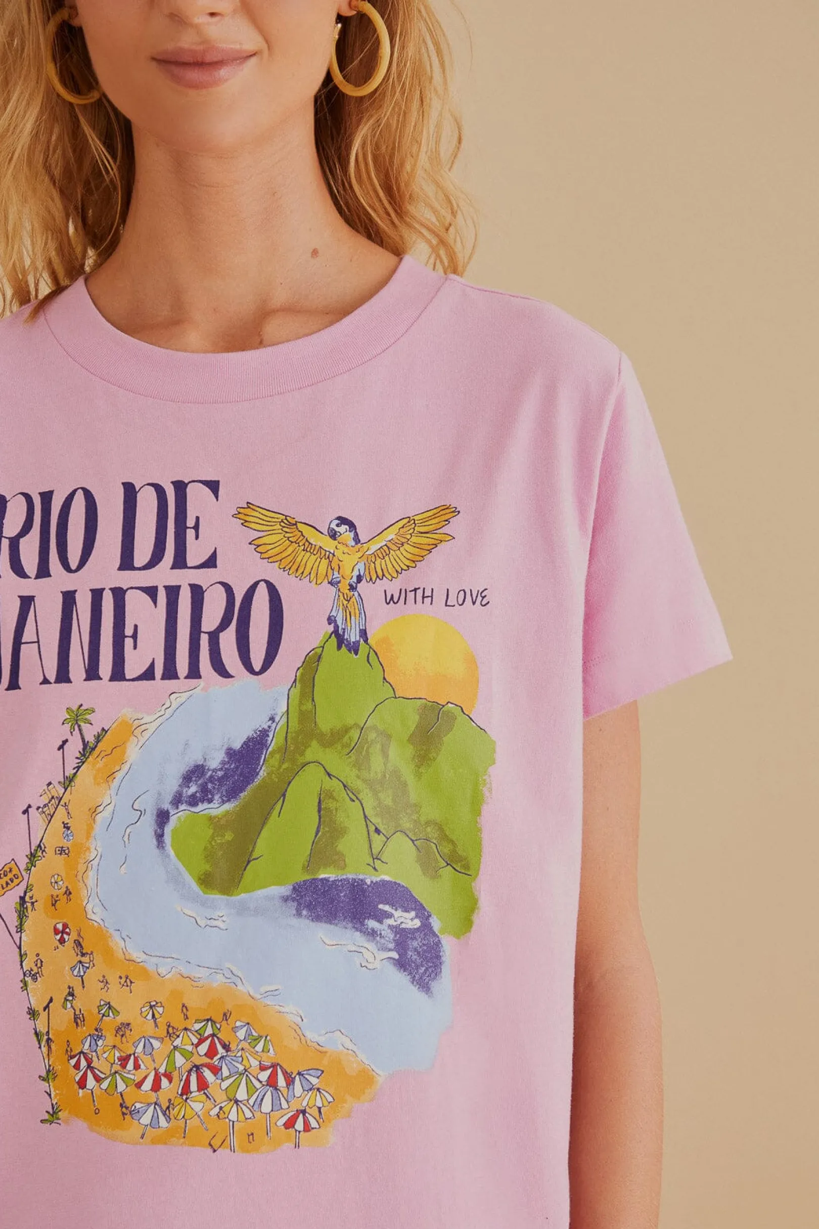 FARM Rio RIO DE JANEIRO ORGANIC COTTON FIT T-SHIRT Best Sale