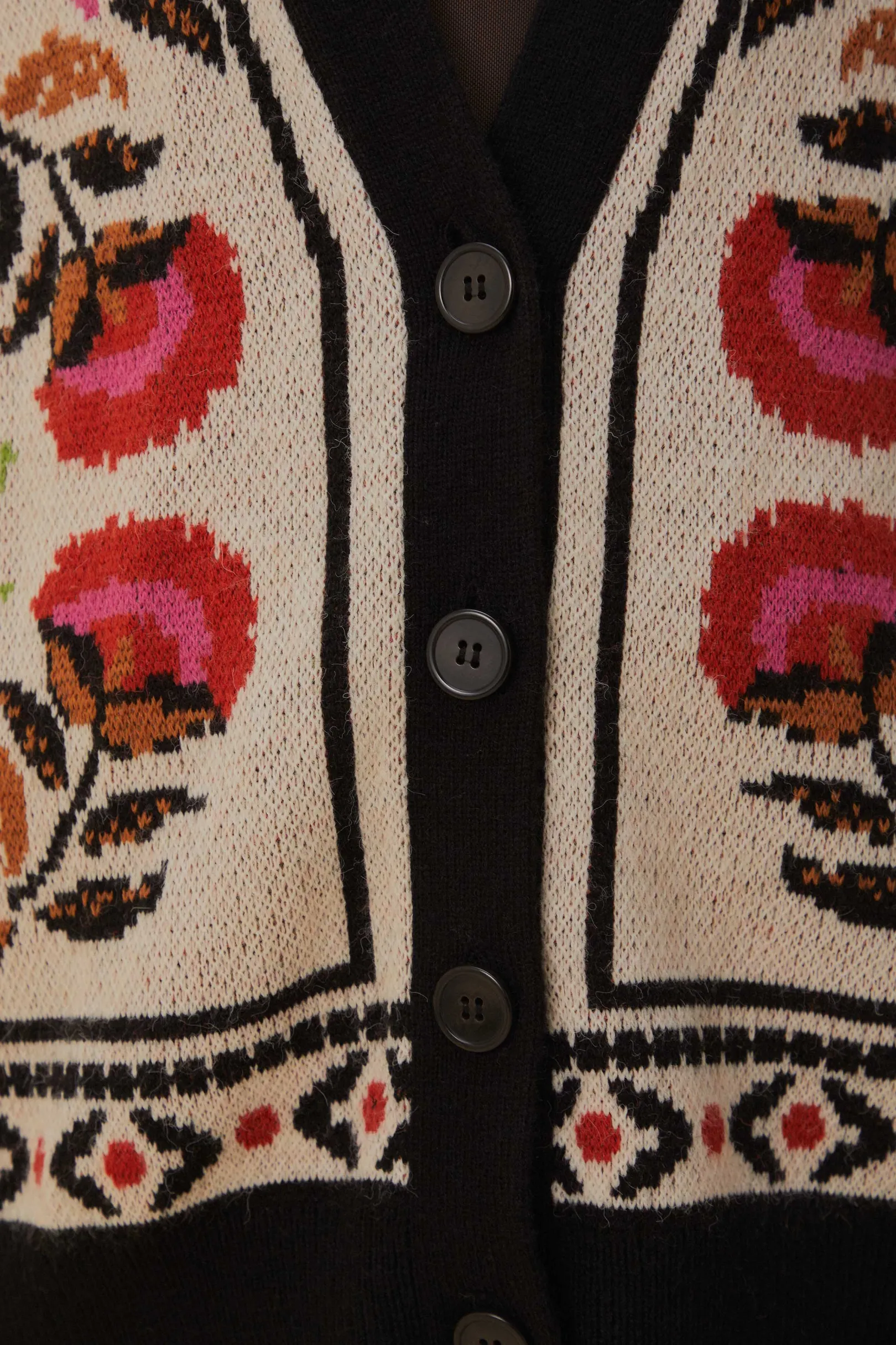 FARM Rio SAND PALMS PARADISE KNIT CARDIGAN Cheap