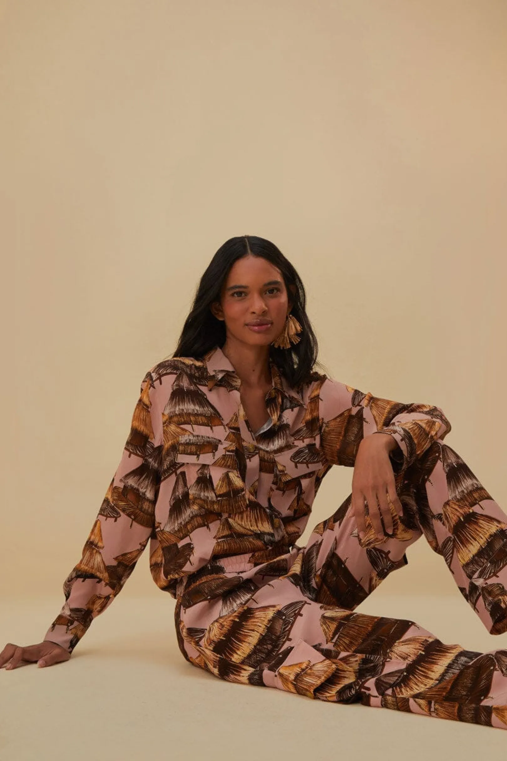 FARM Rio SHUHU BEIGE CARGO PANTS Online