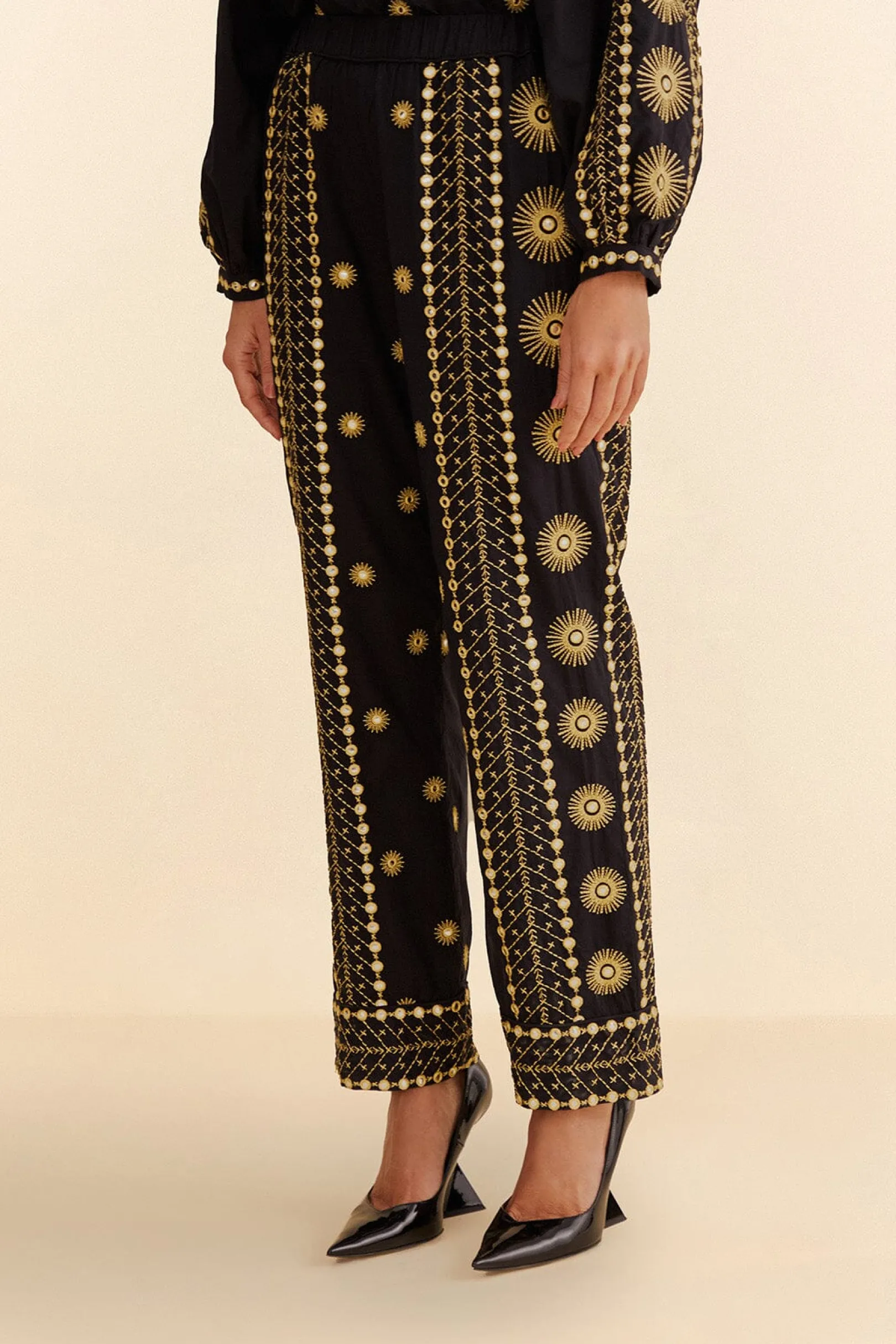 FARM Rio SUN EMBROIDERED PANTS Store