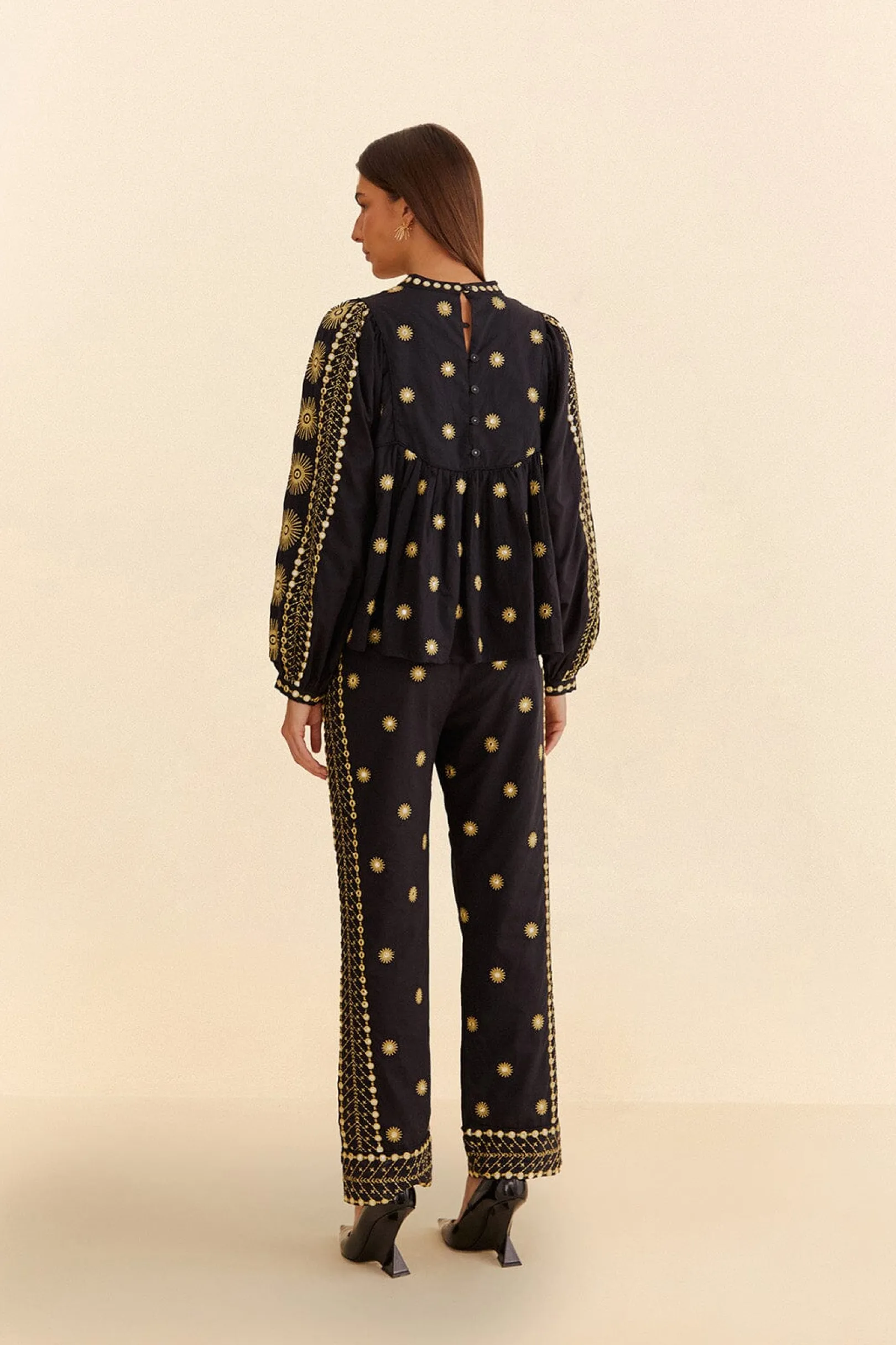 FARM Rio SUN EMBROIDERED PANTS Store