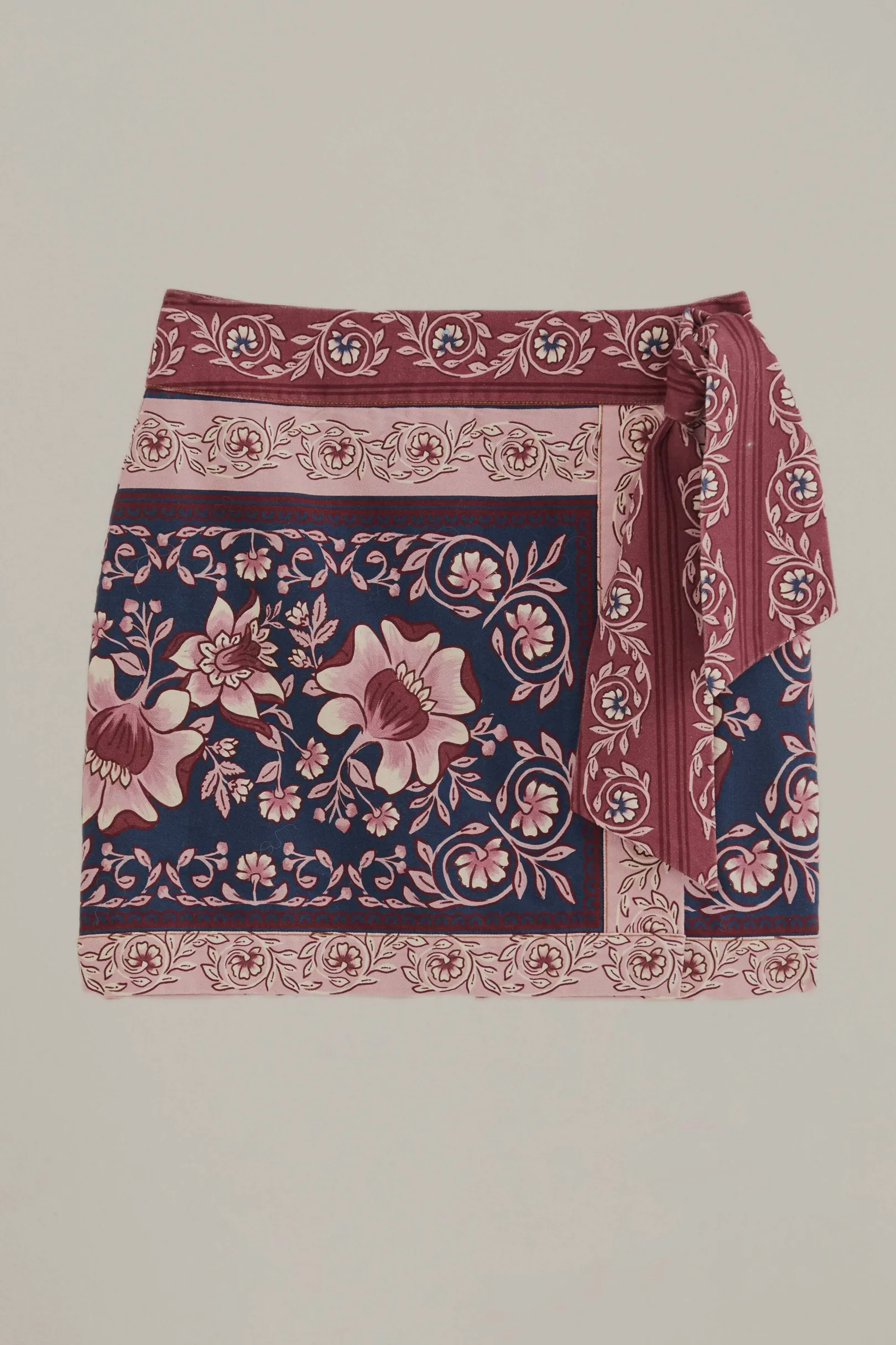 FARM Rio TEAL AINIKA CHARM OVERLAPPED SKIRT Store