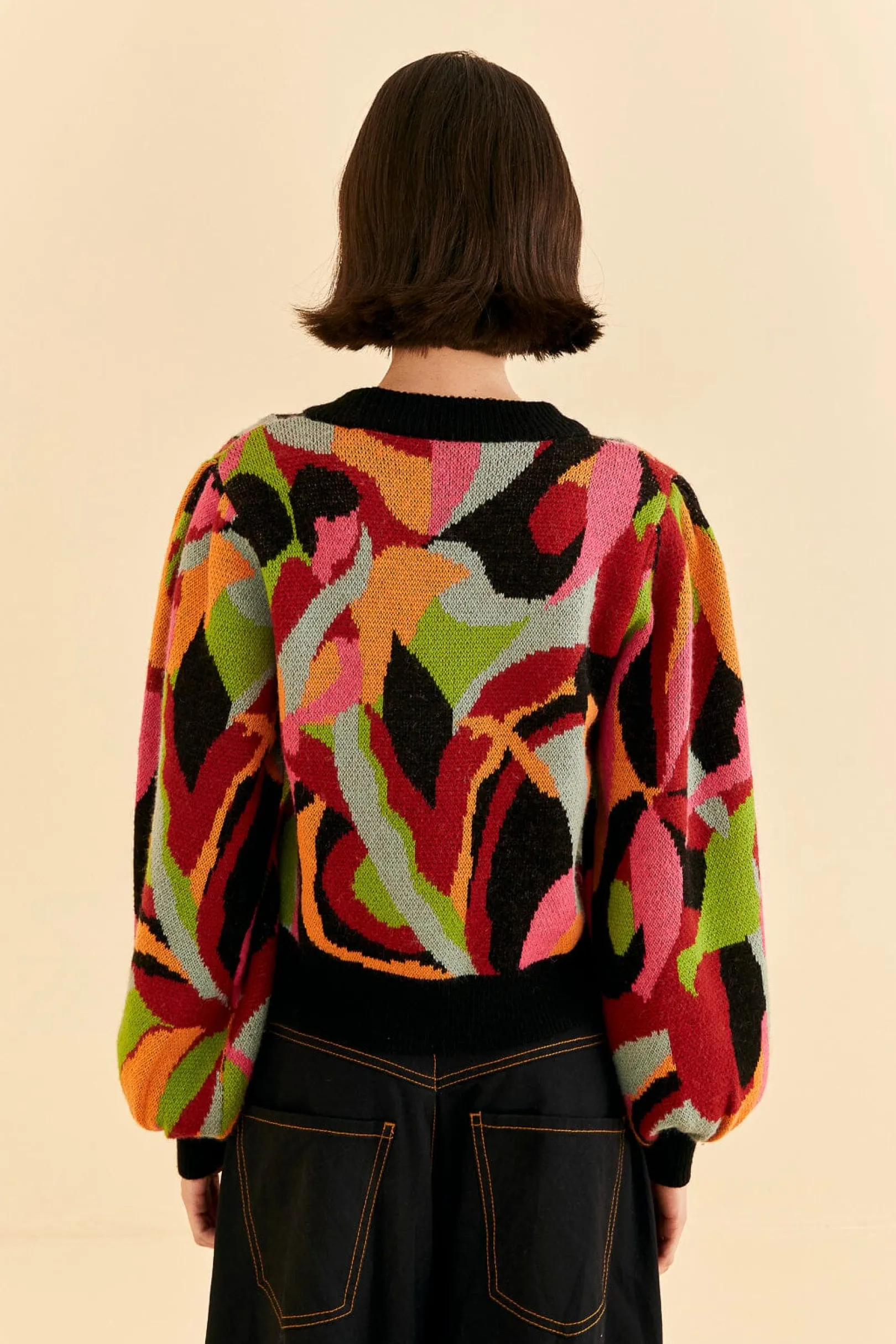 FARM Rio THE MULTICOLOR DANCE KNIT SWEATER Cheap