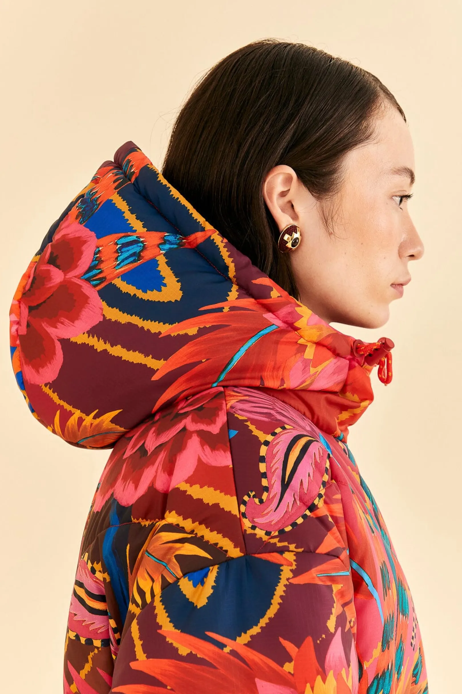 FARM Rio VINTAGE WAVE REVERSIBLE PUFFER JACKET Fashion