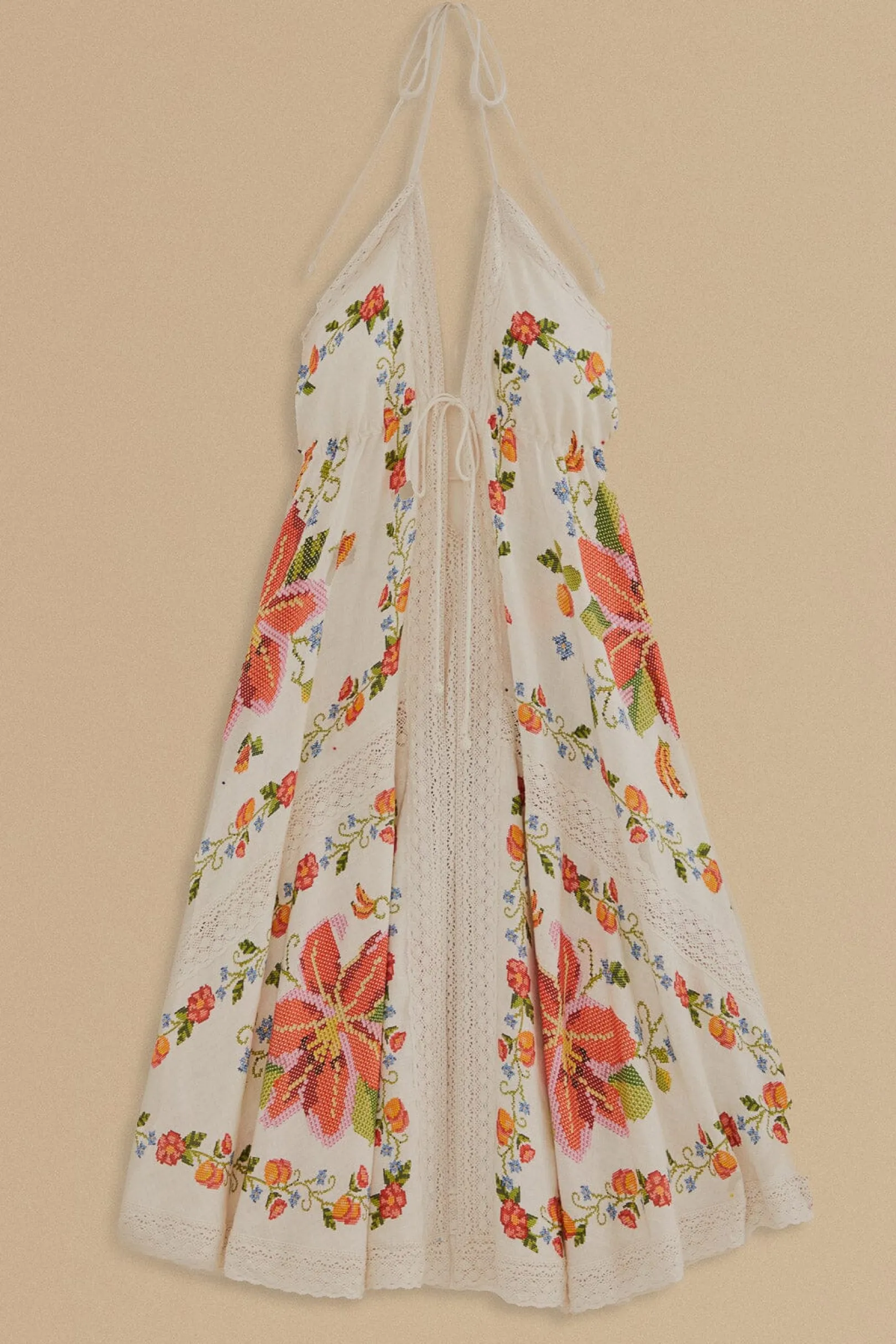 FARM Rio WHITE BANANA VITAMIN LACE COVER UP Shop