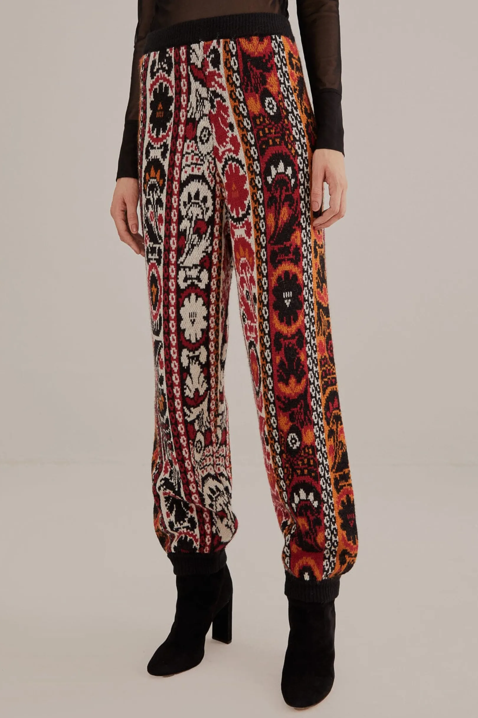 FARM Rio WINTER STRIPES KNIT JOGGING PANTS Hot